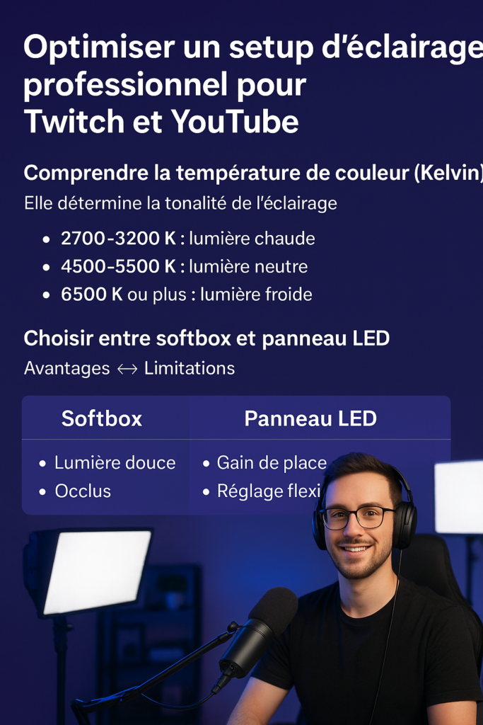 Optimiser eclairage stream