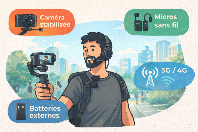 Streaming IRL : le matériel indispensable pour diffuser