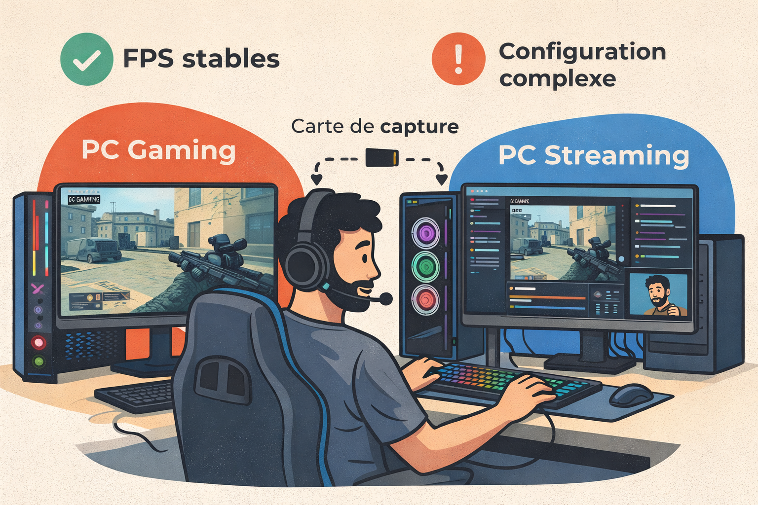 Streaming double pc